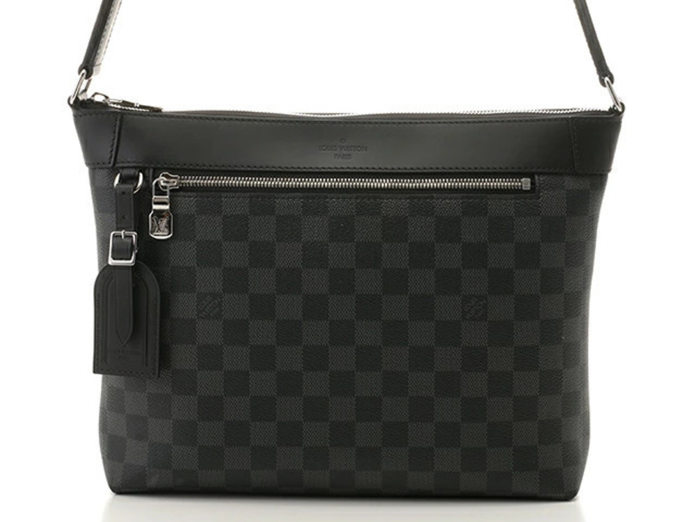 LOUIS VUITTON Shoulder Bag Mick NM Damier Graphite Black